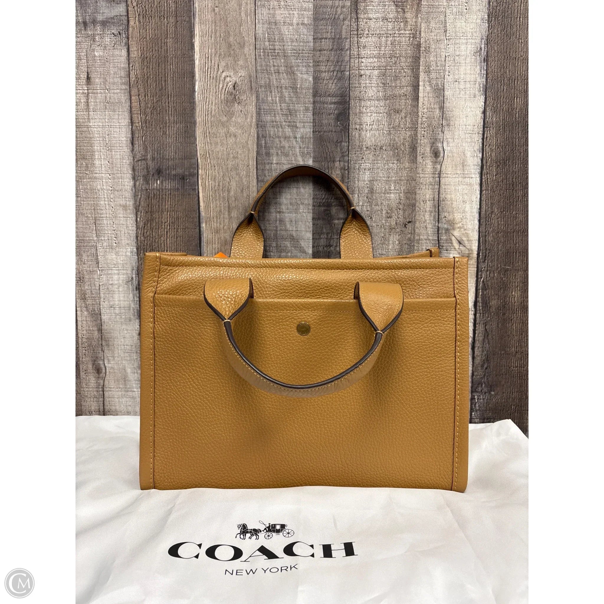 Tote Designer By Coach, Size: Medium