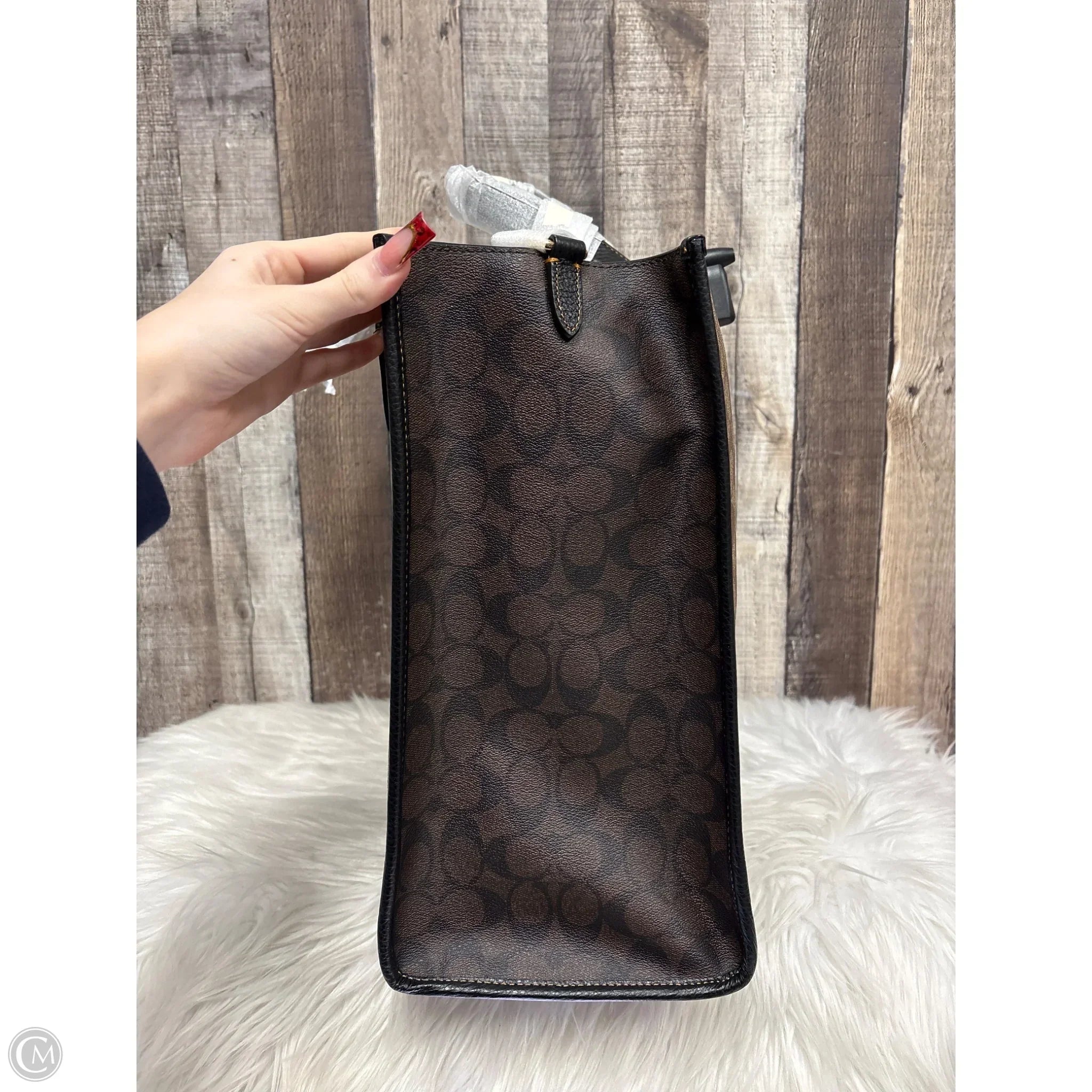 Tote Designer By Coach, Size: Large