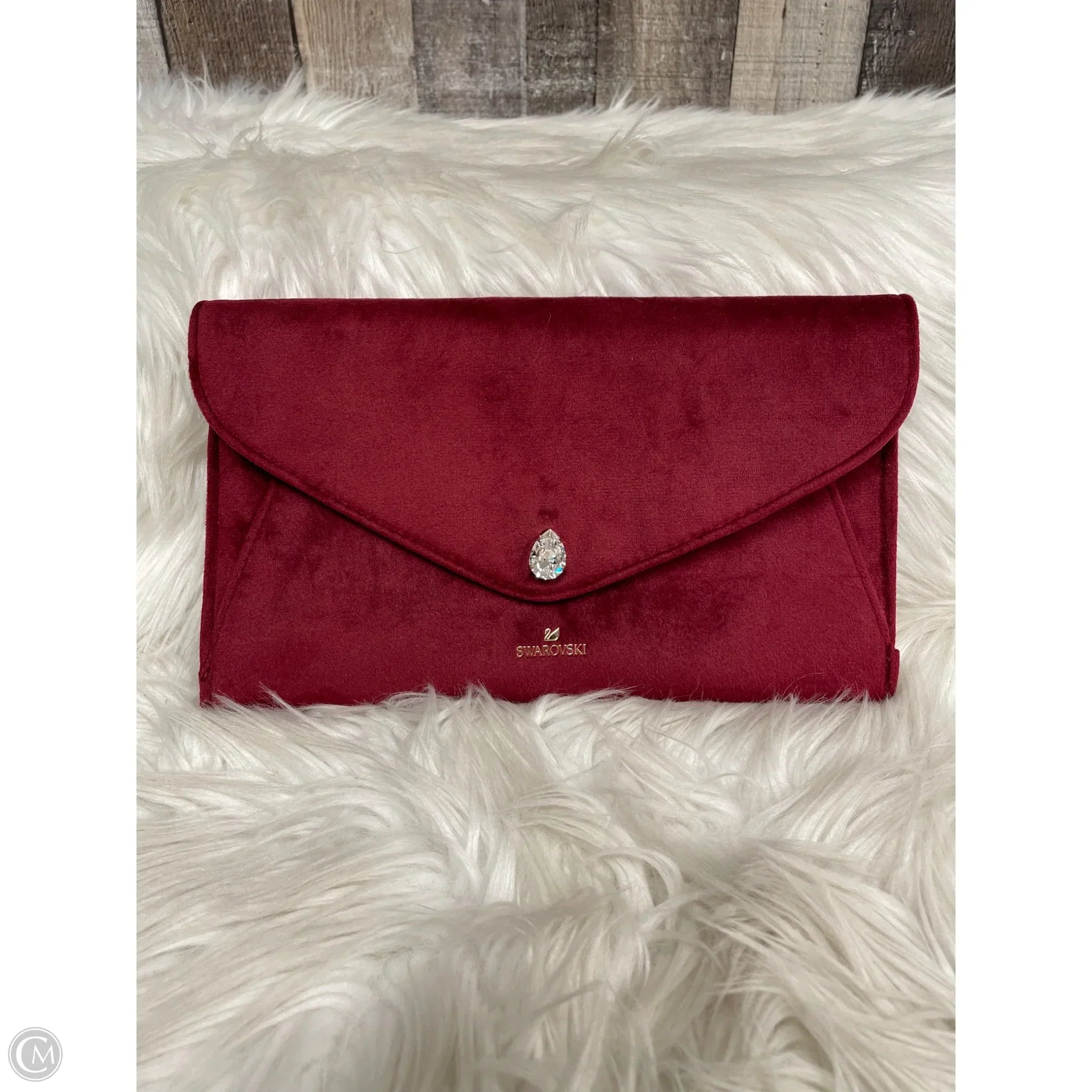 Clutch Designer By Swarovski, Size: Medium