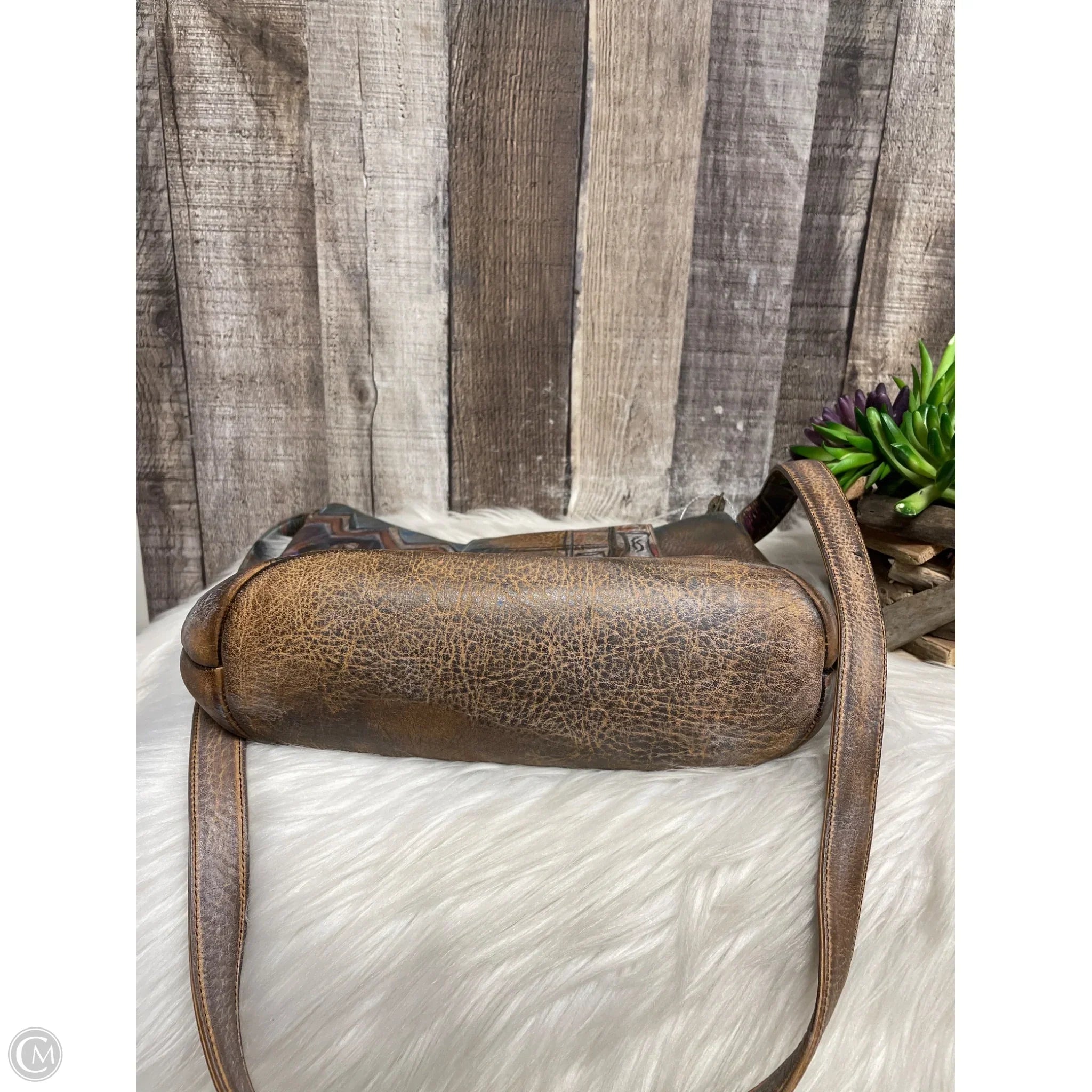 Crossbody Leather By Cme, Size: Medium