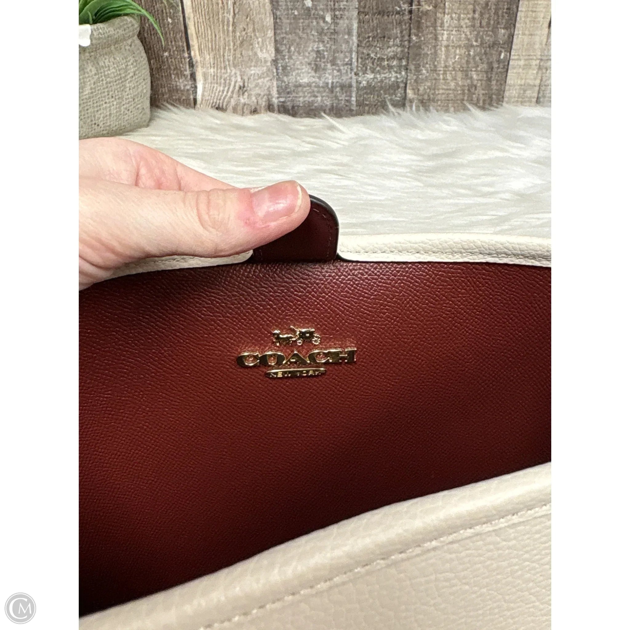 Handbag Designer By Coach, Size: Medium