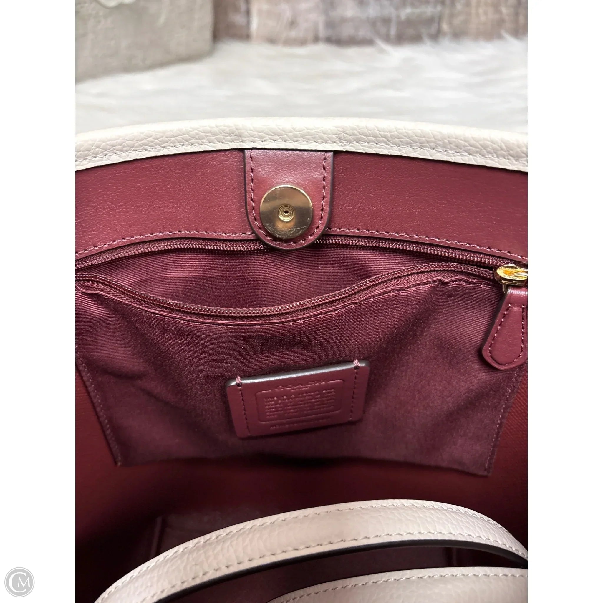 Handbag Designer By Coach, Size: Medium
