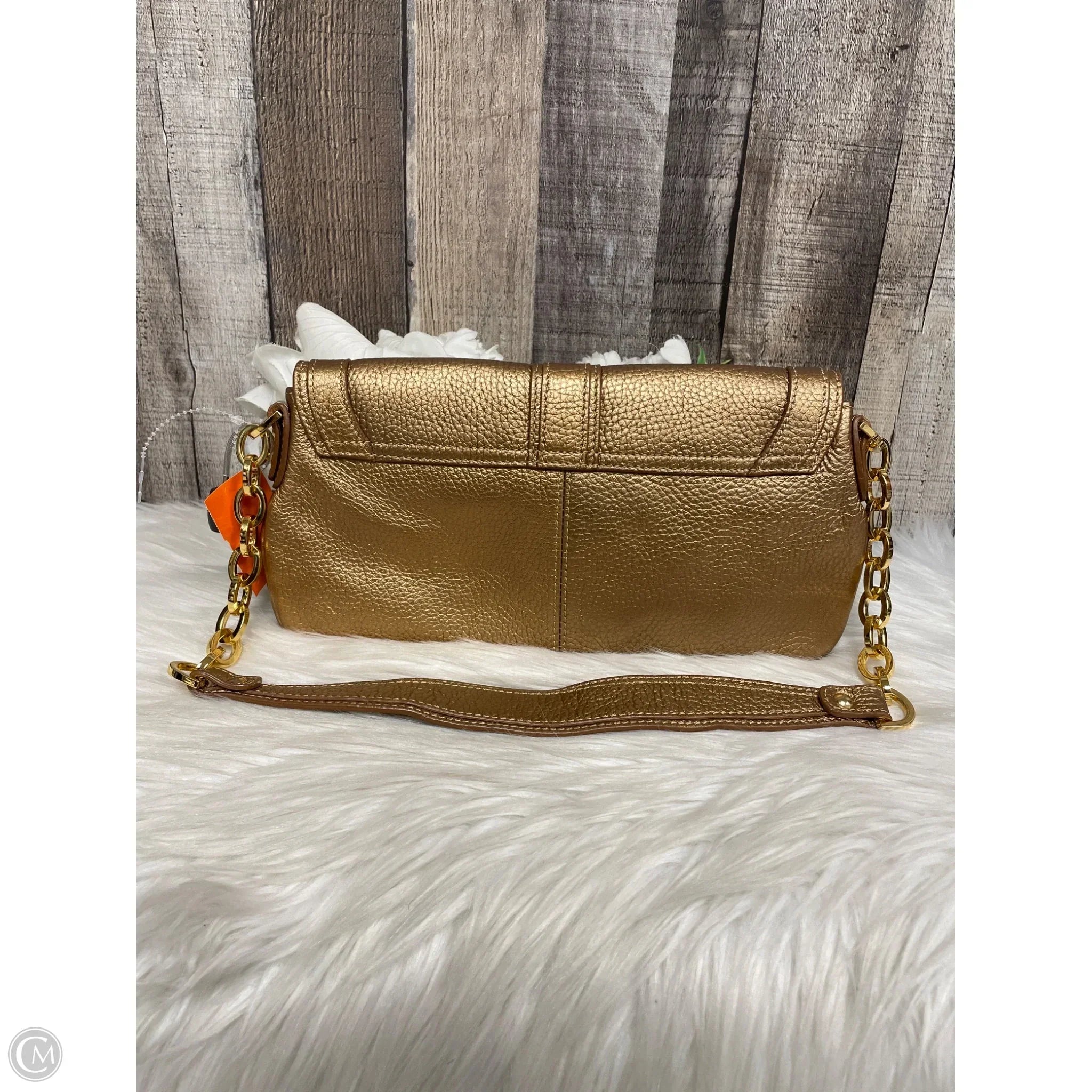 Handbag Leather By Etienne Aigner, Size: Medium