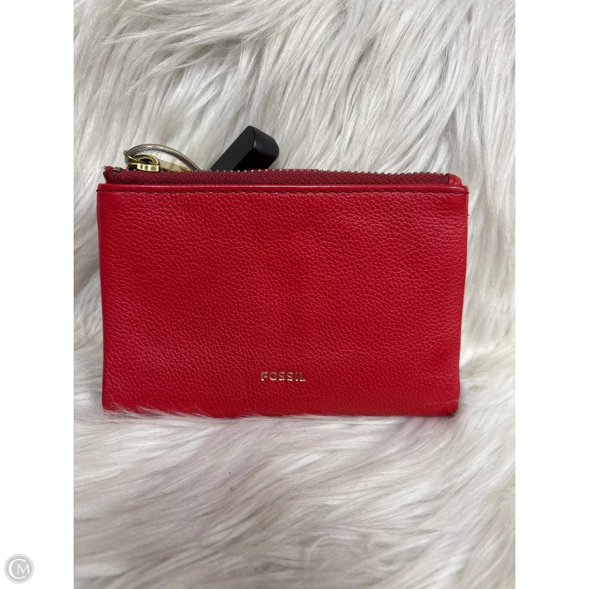 Wallet Leather By Fossil, Size: Small