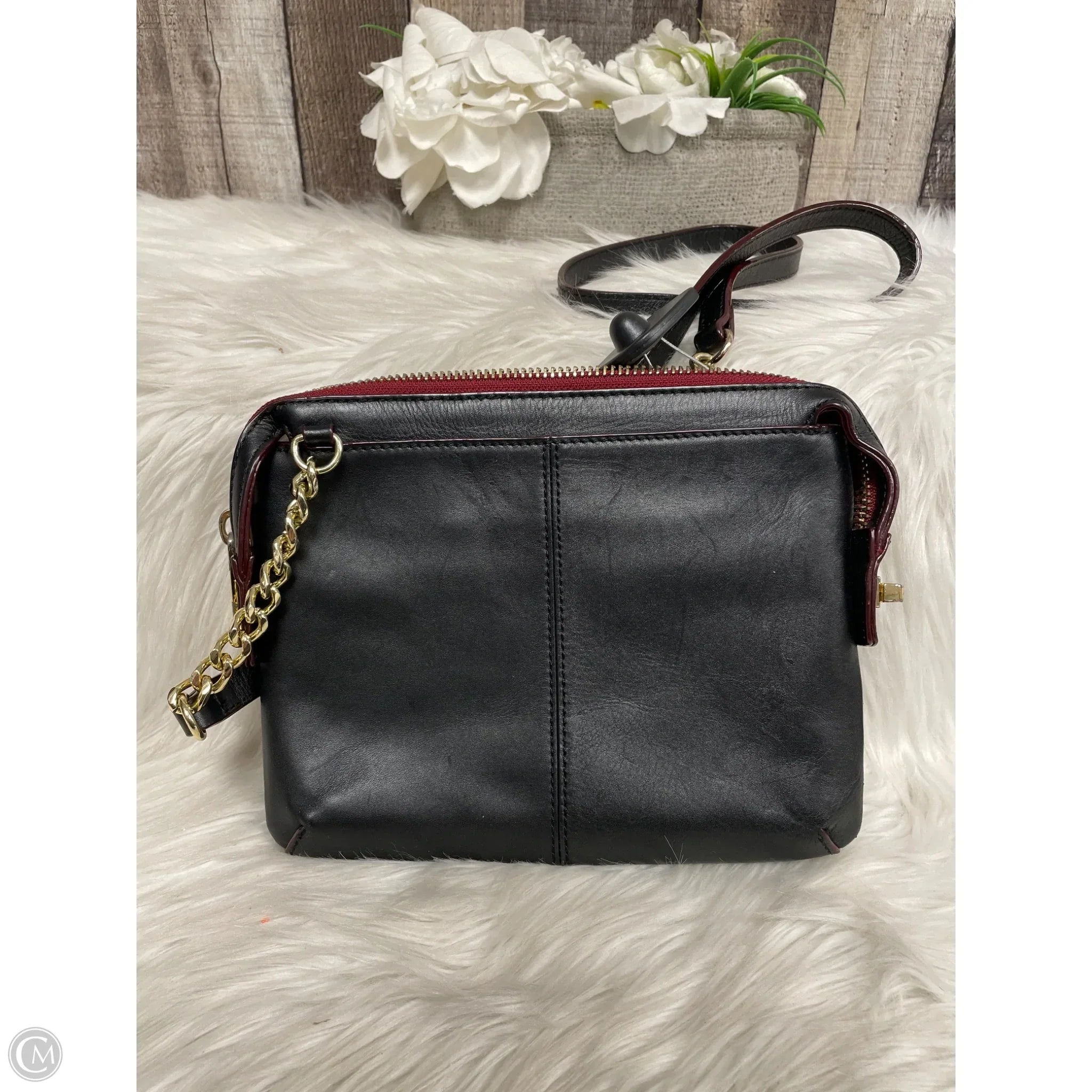 Crossbody Leather By Antonio Melani, Size: Medium