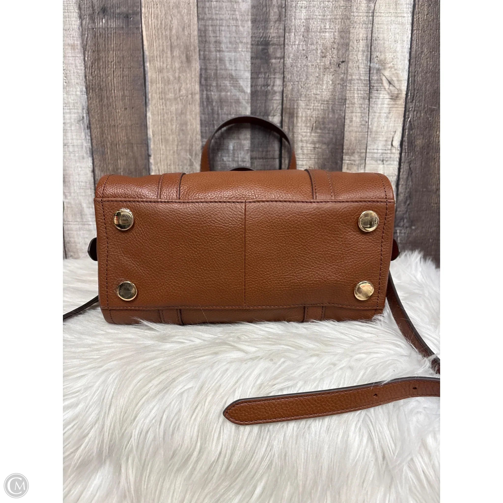 Crossbody Leather By Fossil, Size: Medium