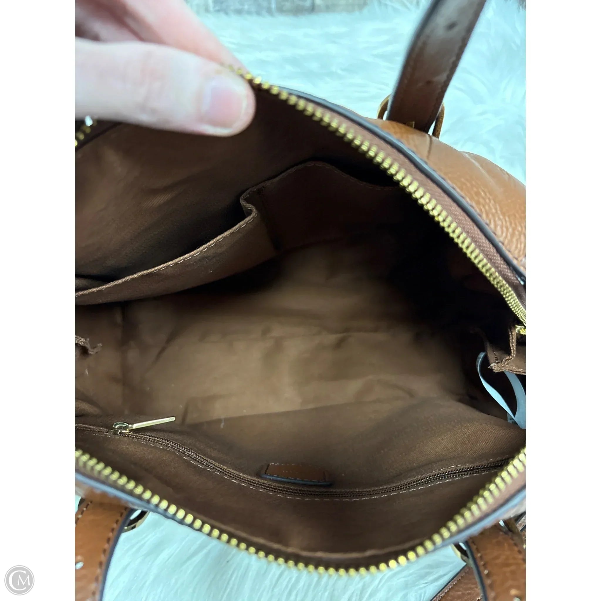 Crossbody Leather By Fossil, Size: Medium