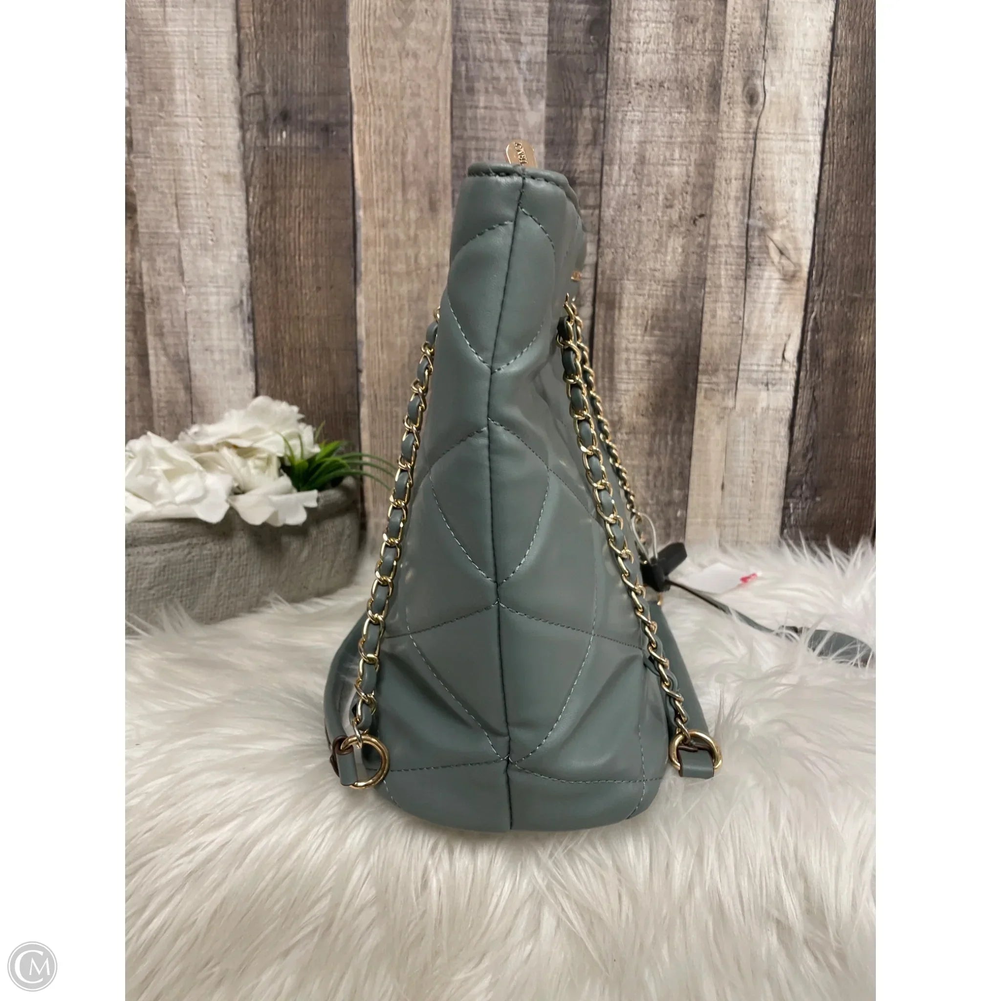 Handbag Leather By Ellen Tracy, Size: Large