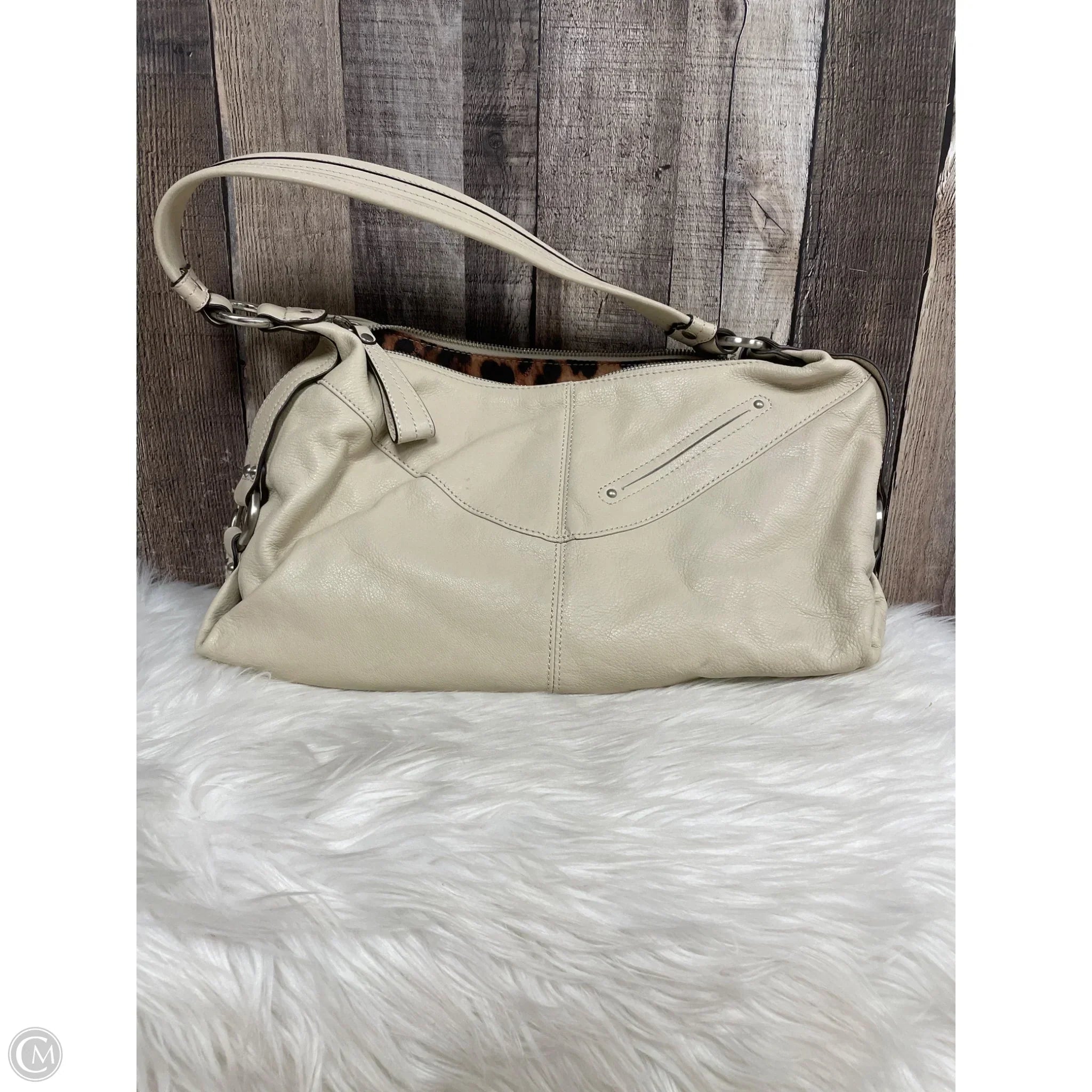Handbag Leather By B. Makowsky, Size: Large