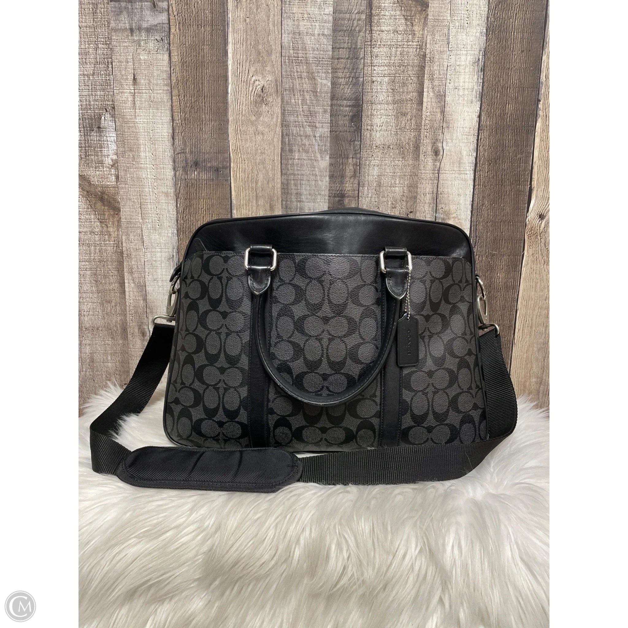 Laptop Bag Designer By Coach, Size: Large