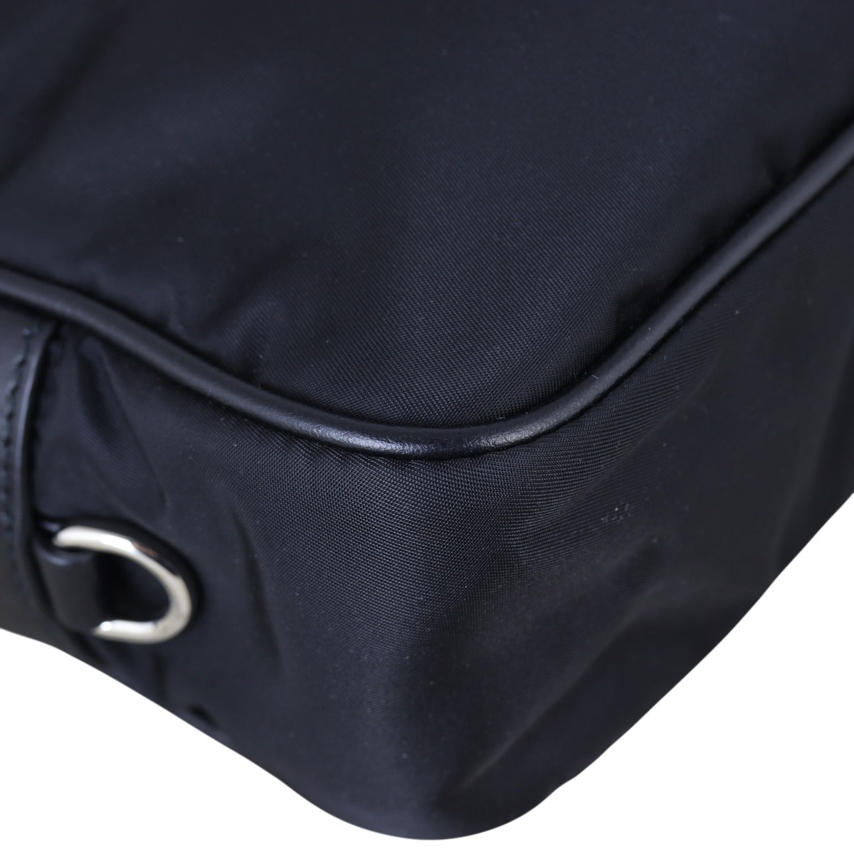 Prada Tessuto Vela Studded Shoulder Bag