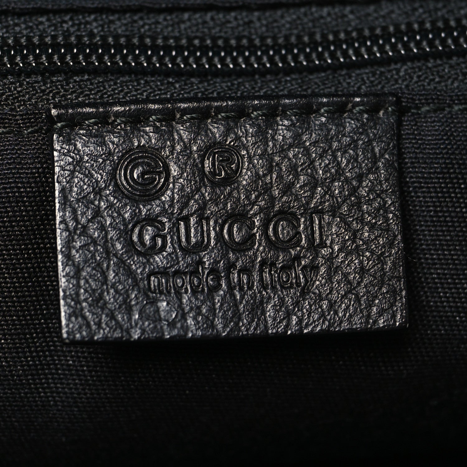 Denim Monogram Large Half Moon Hobo Black