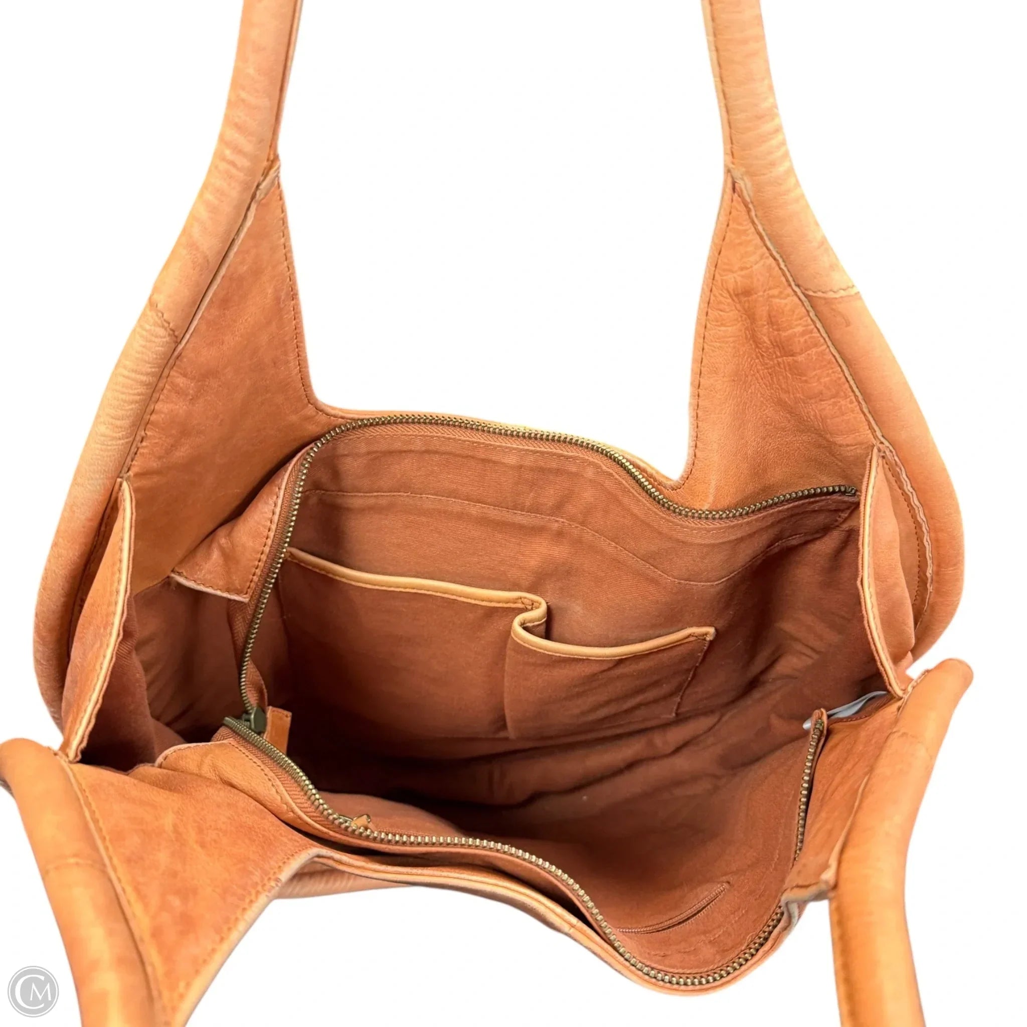 Handbag Leather By Anthropologie, Size: Large