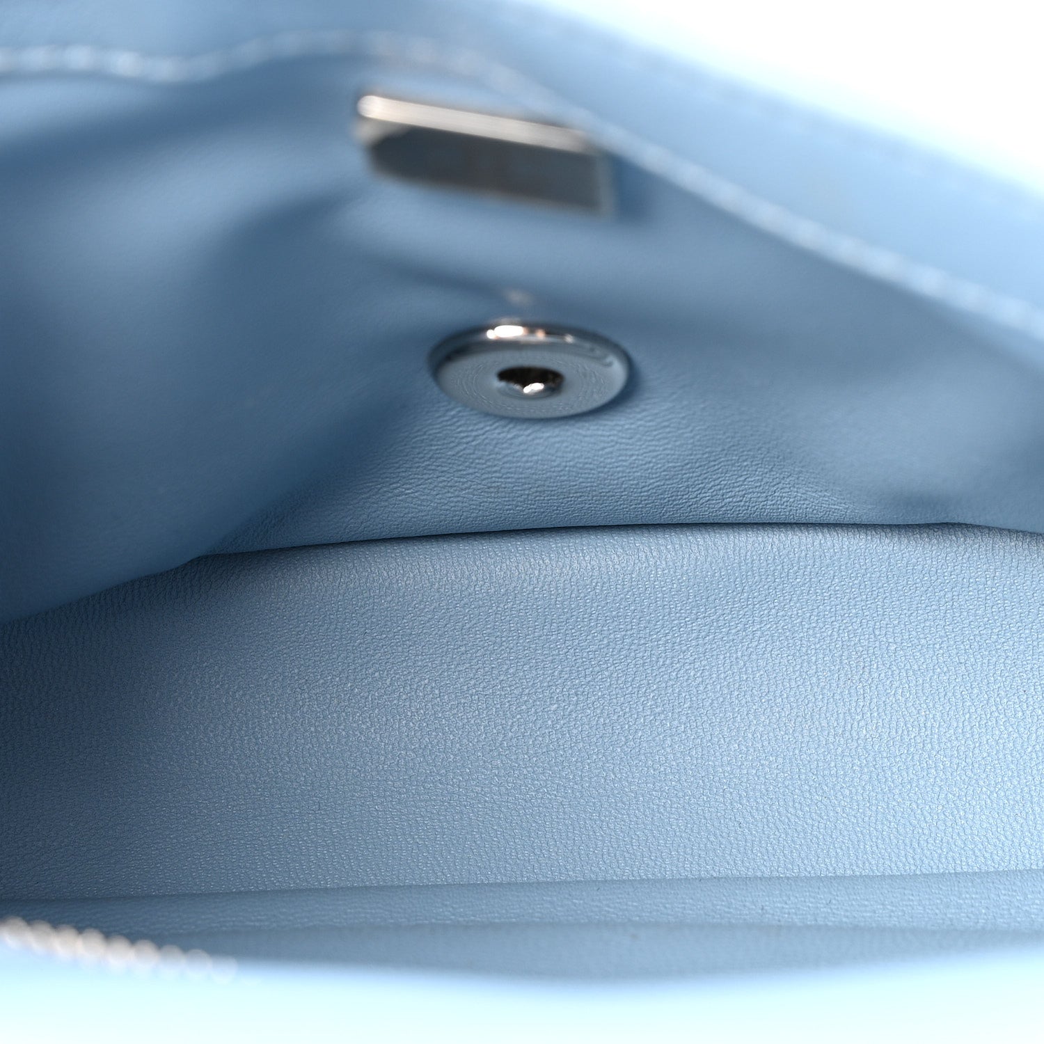 Denim Strass Evening Flap Bag Blue