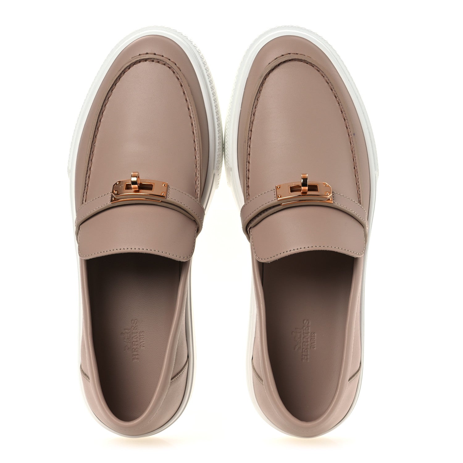 Calfskin Game Slip On Sneakers 41 Beige Nude