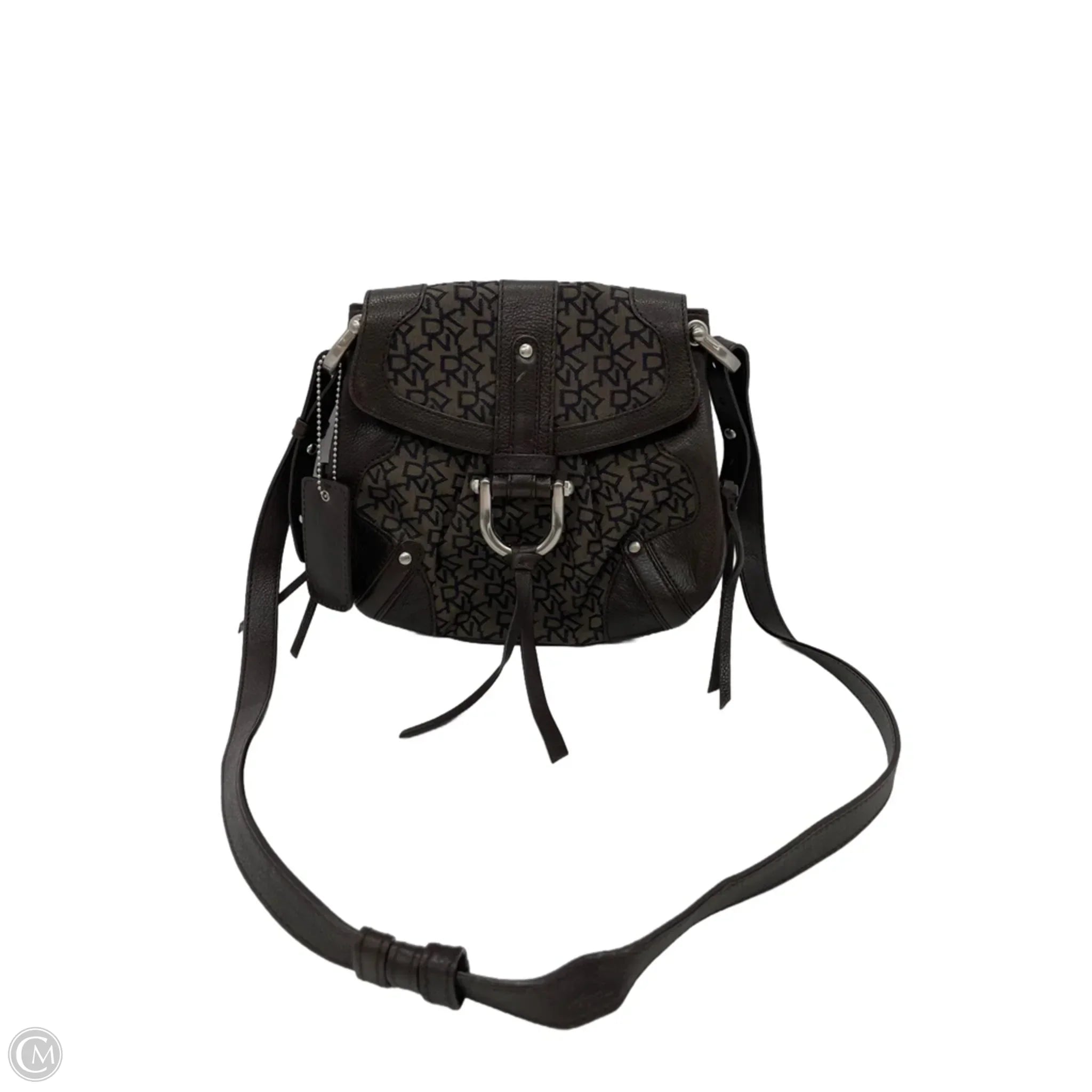 Crossbody Leather By Dkny, Size: Medium