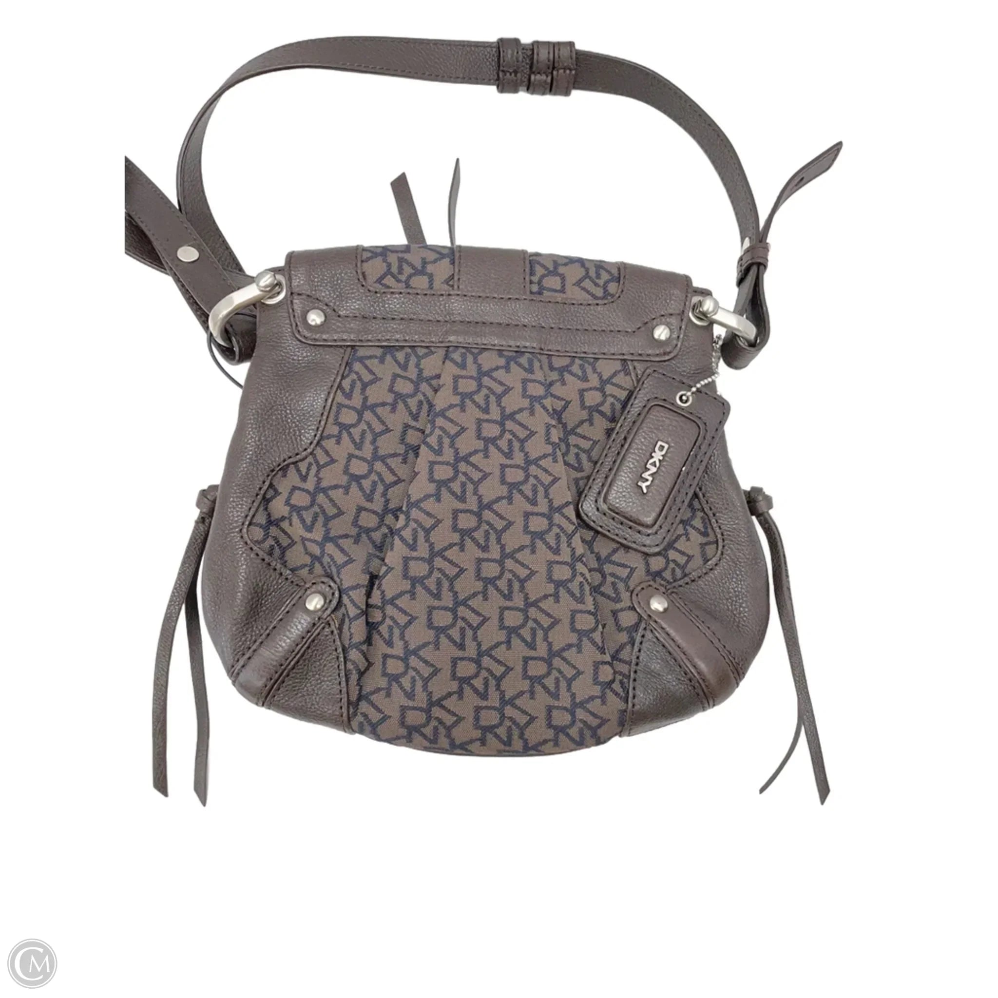 Crossbody Leather By Dkny, Size: Medium