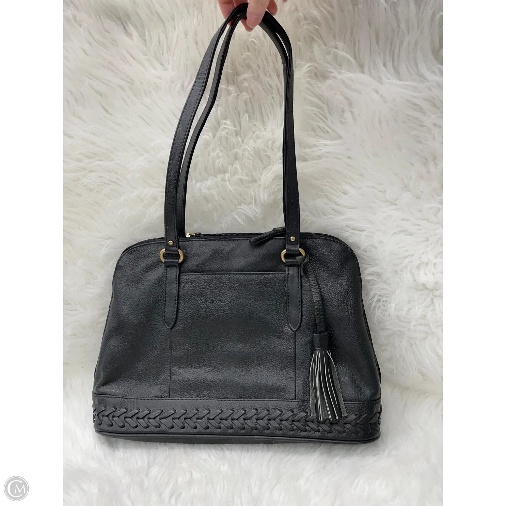 Handbag Leather By Great American Leather, Size: Medium