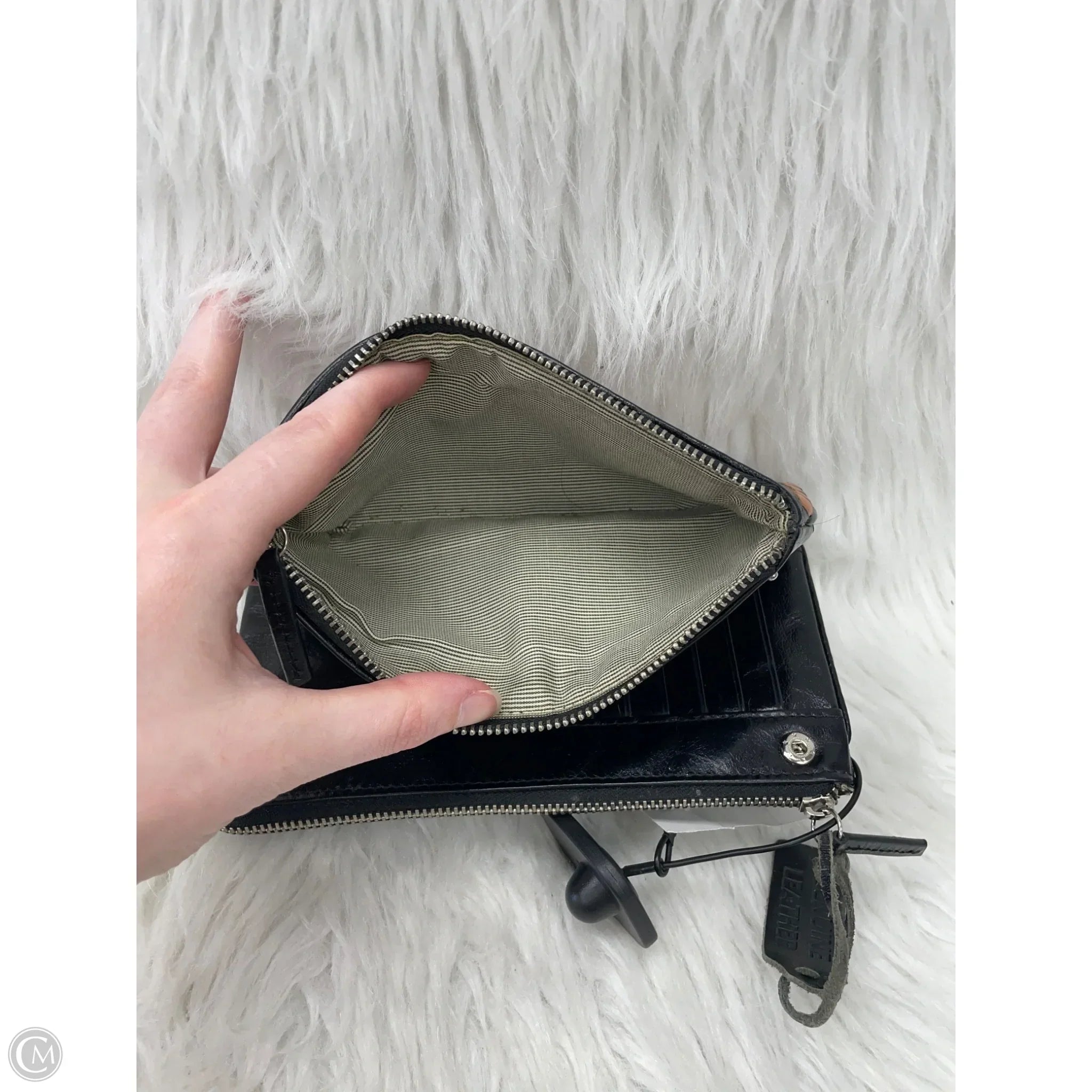 Wallet Leather By Cmc, Size: Medium