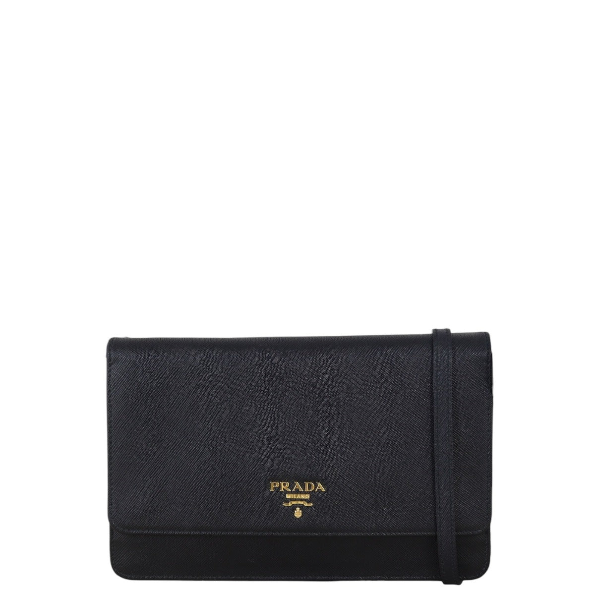 Prada Saffiano Metal Wallet on Strap