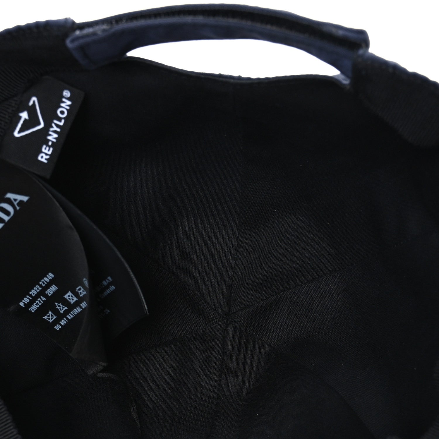Re-Nylon Mens Baseball Cap M Bleu