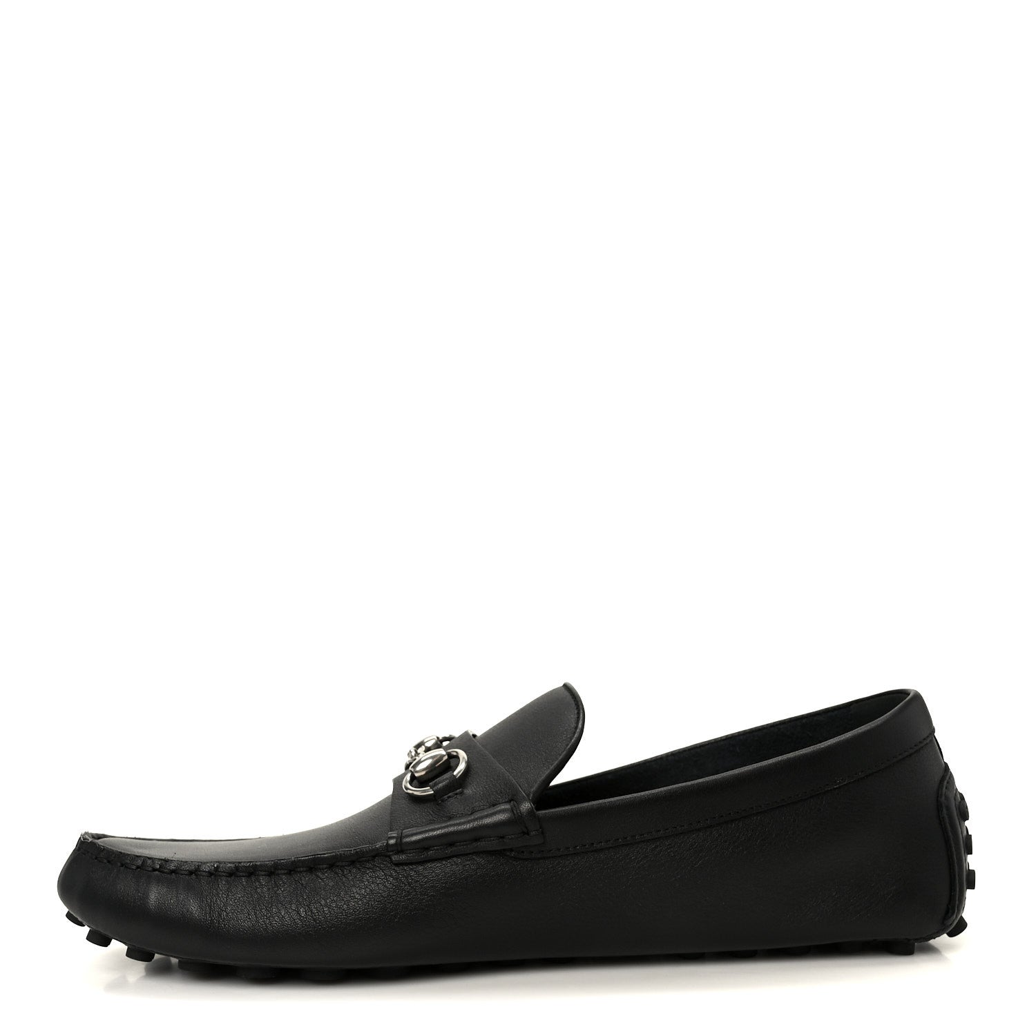 Soft Clove Calfskin Mens Horsebit Driver Loafers 12 Black