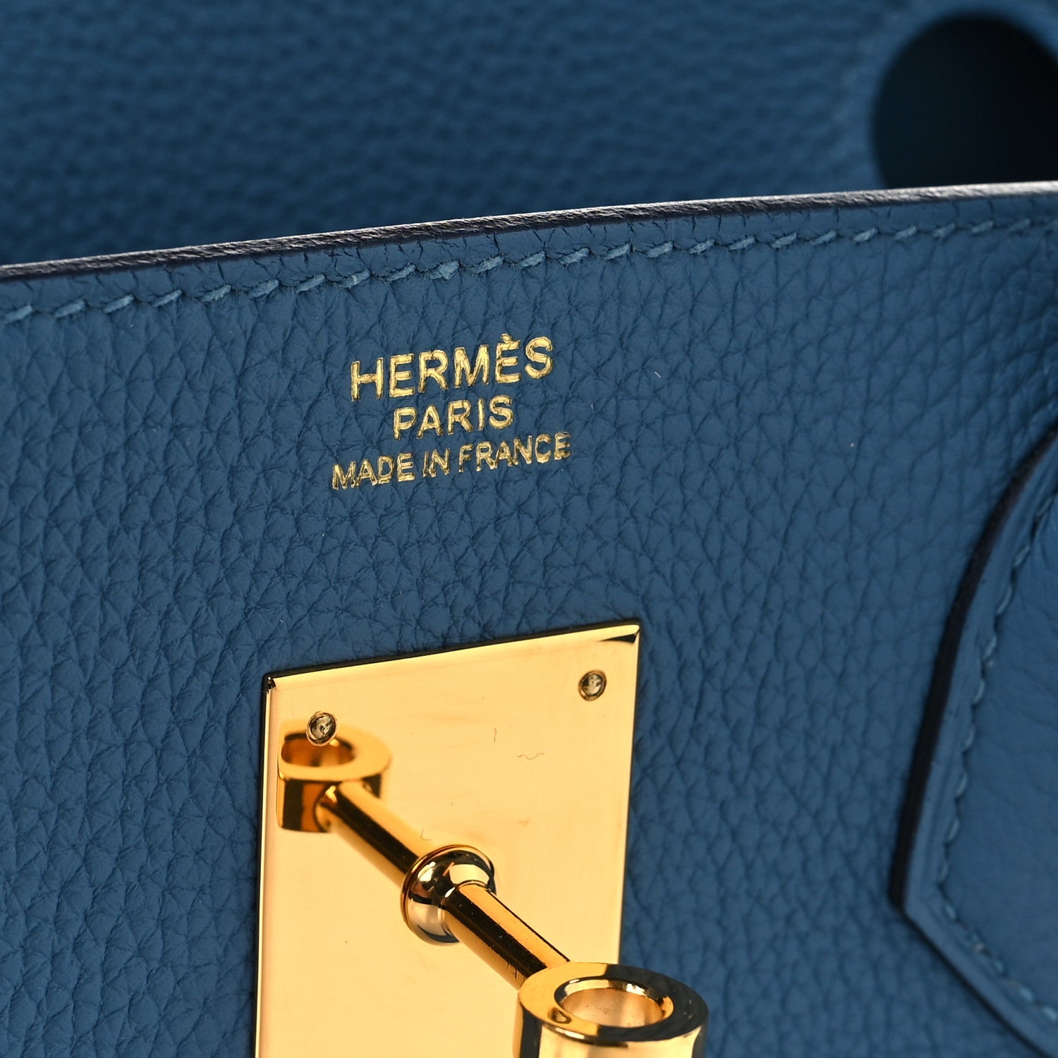Togo Birkin 30 Bleu Azur