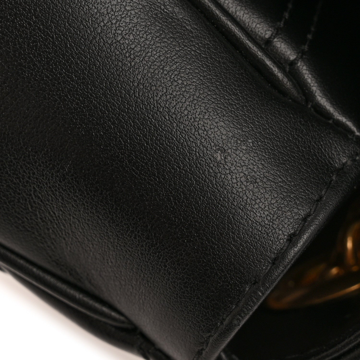 Calfskin Matelasse Mini GG Marmont Shoulder Bag Black