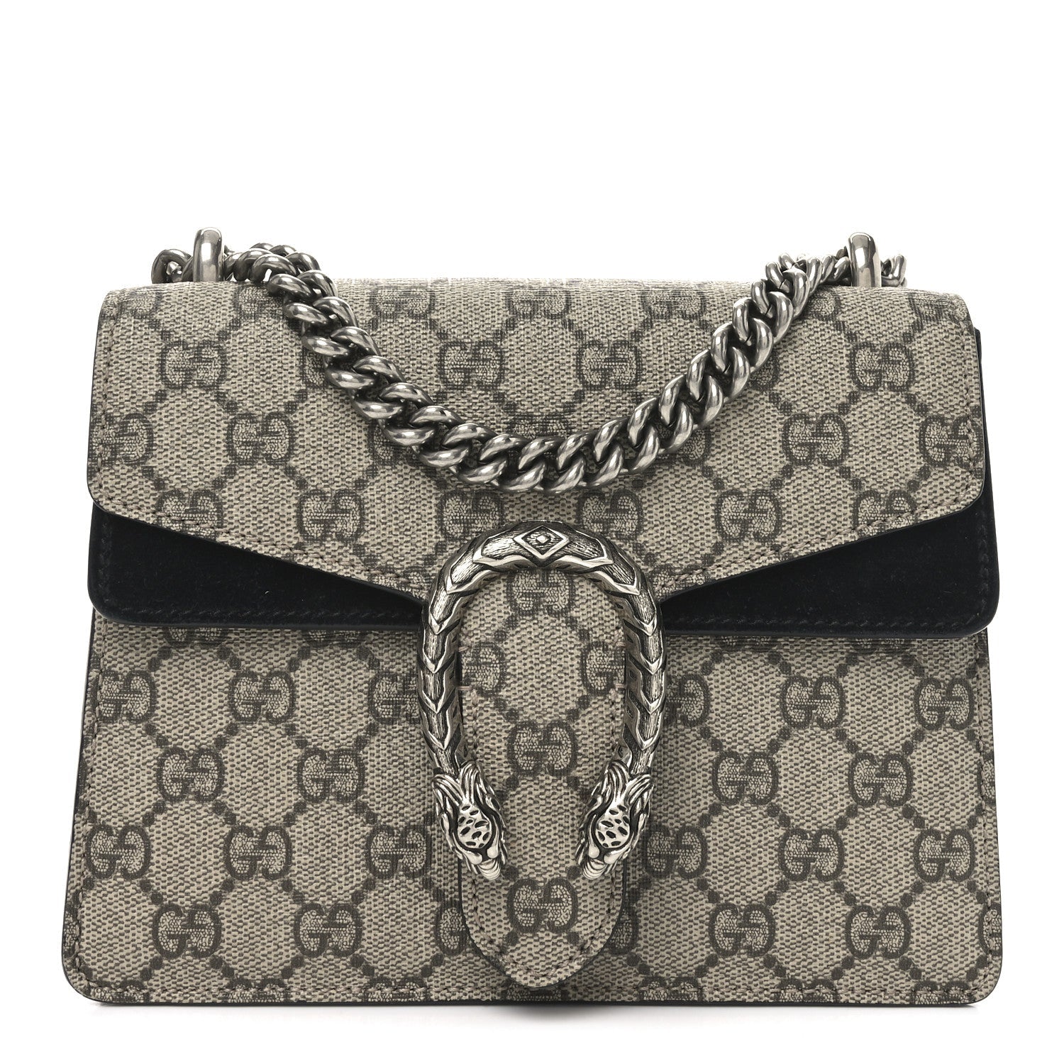 GG Supreme Monogram Mini Dionysus Shoulder Bag Black
