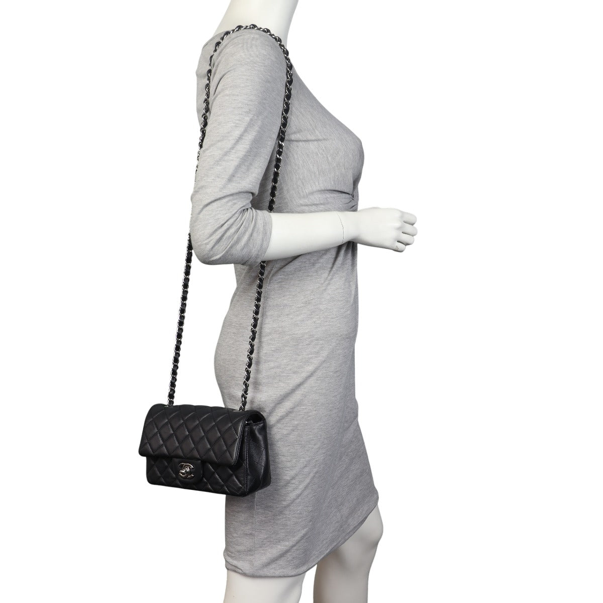 Chanel Classic Flap Mini Rectangular Bag Lambskin