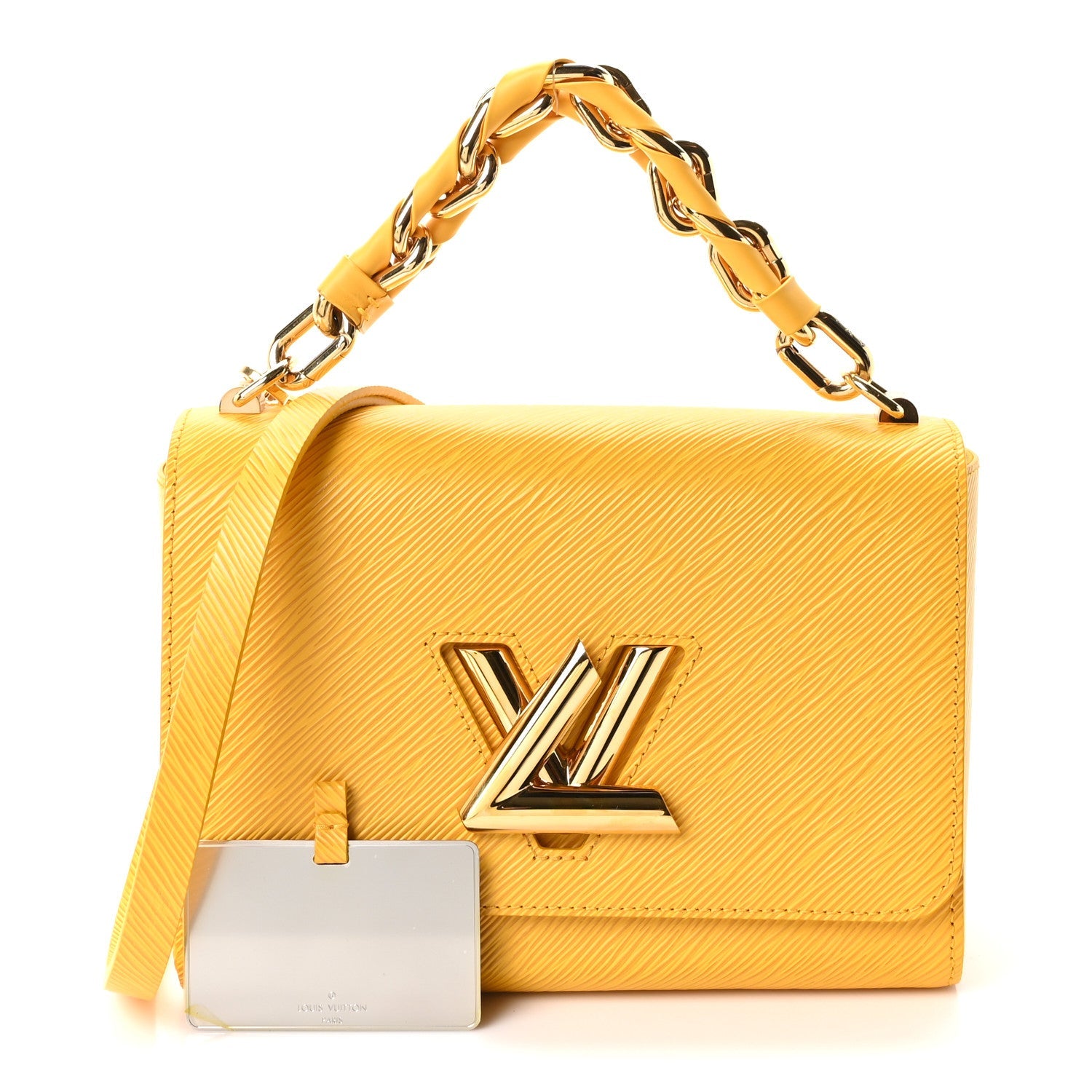 Epi Twist Braided Strap Shoulder Bag MM Sunflower