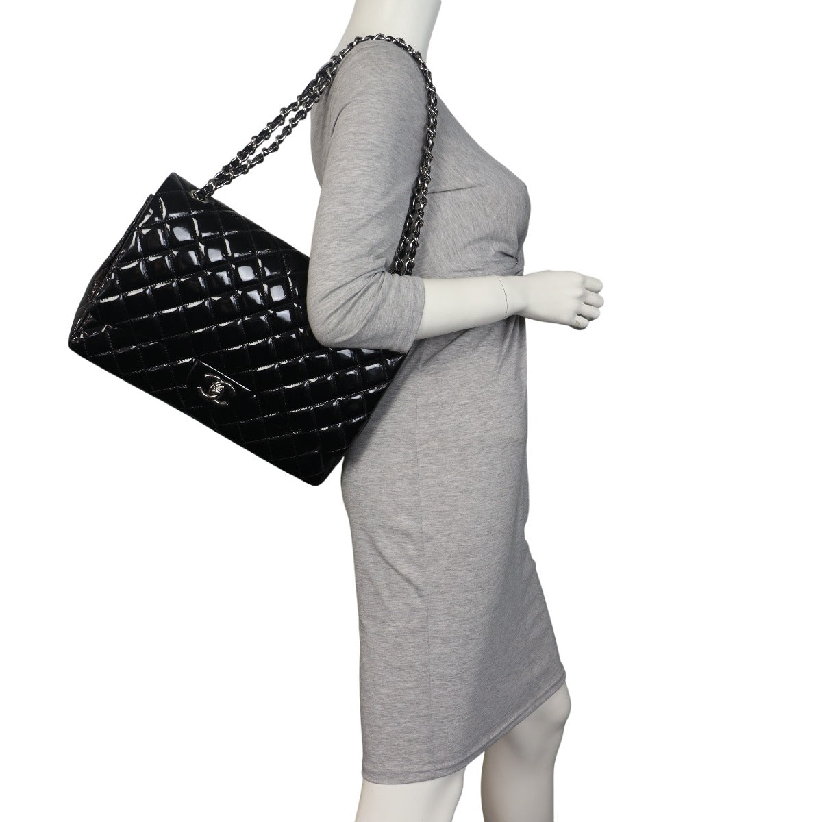 Chanel Classic Double Flap Maxi Patent