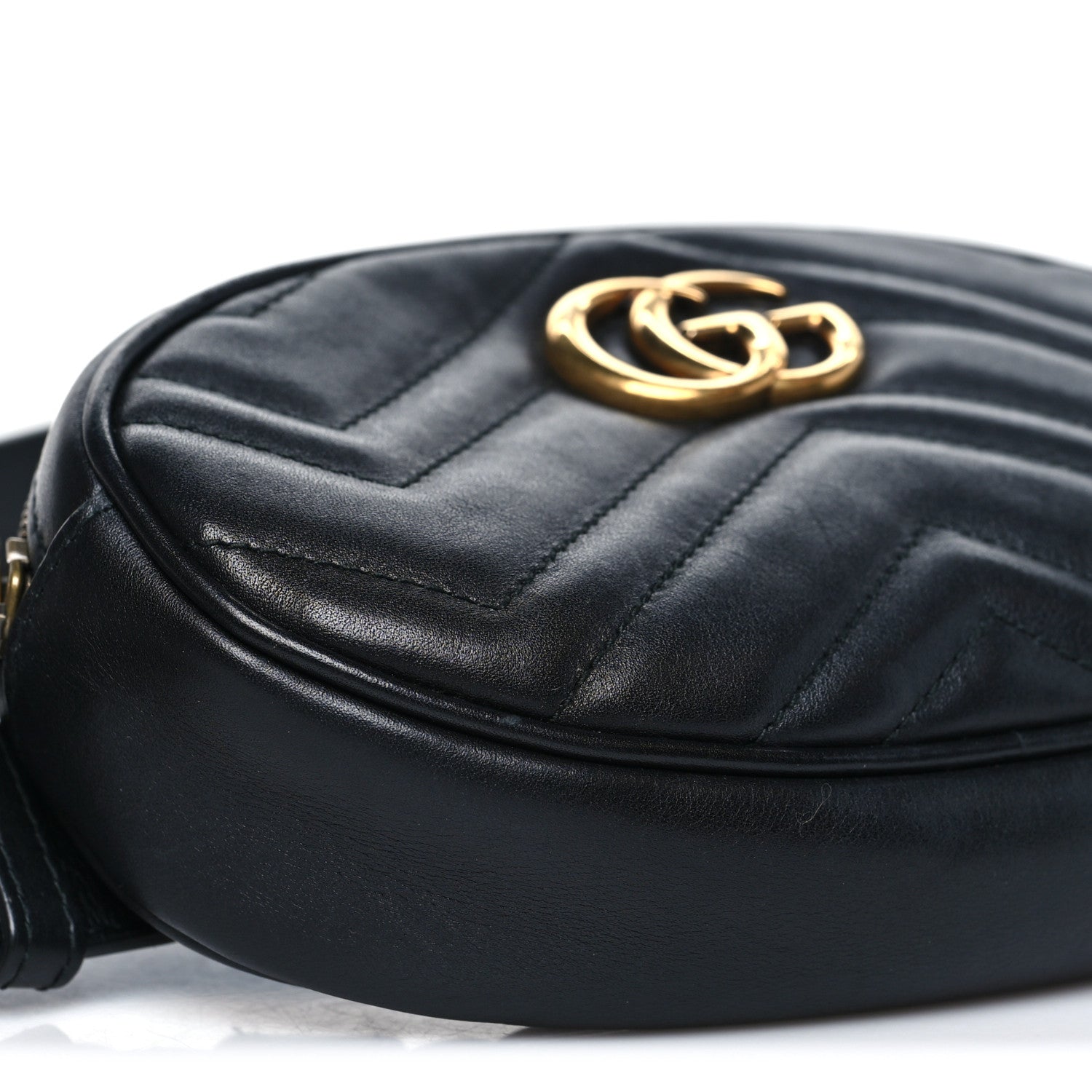 Calfskin Matelasse GG Marmont Belt Bag 95 38 Black