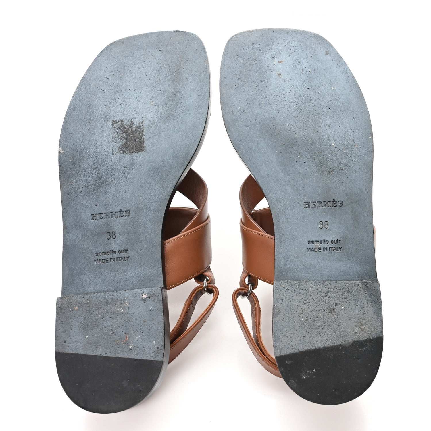 Calfskin Womens Ines Sandals 38 Gold