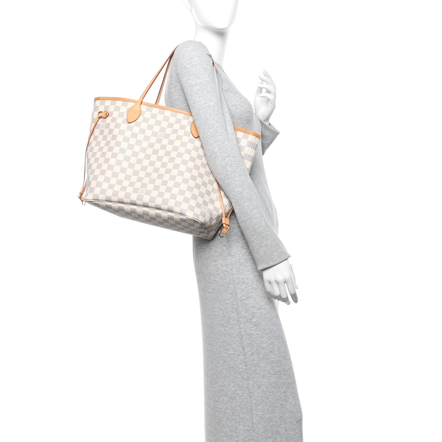 Damier Azur Neo Neverfull MM Rose Ballerine