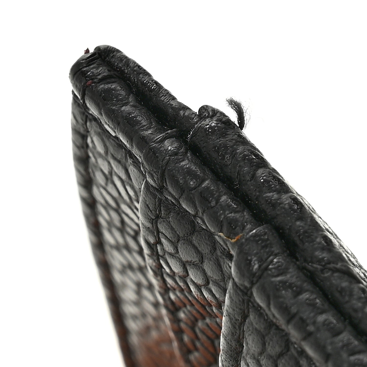 Caviar Quilted Card Holder Black