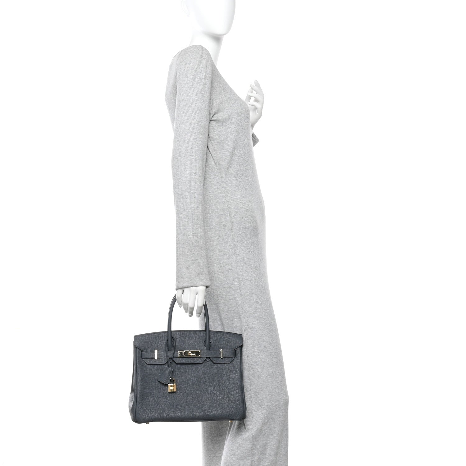 Togo Birkin 30 Gris Misty