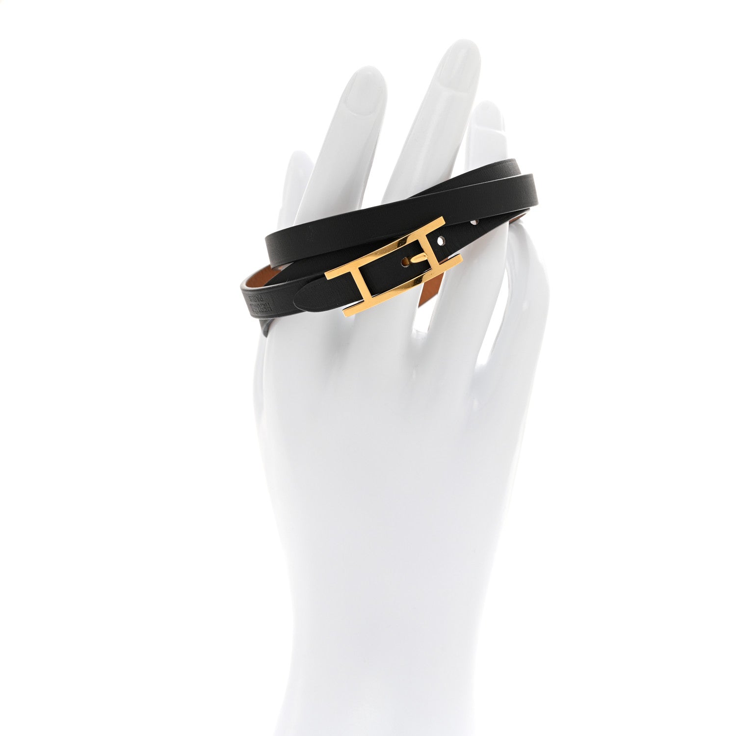 Chamonix Hapi 3MM Triple Tour Wrap Bracelet S Black Fauve
