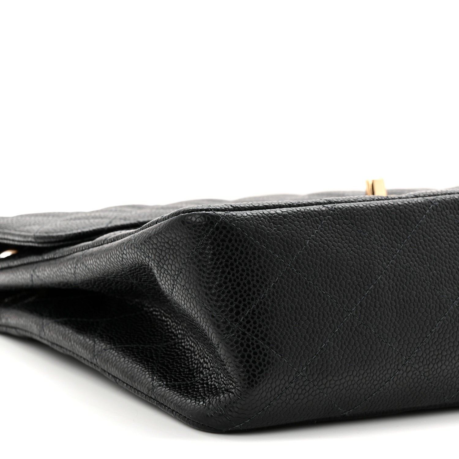 Caviar Jumbo Single Flap Black