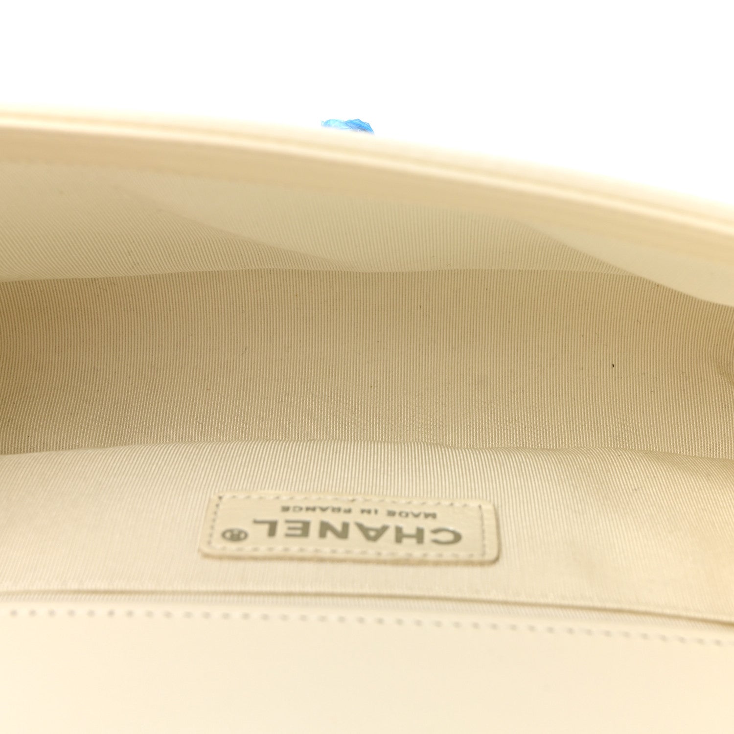 Calfskin Quilted Medium Boy Flap White
