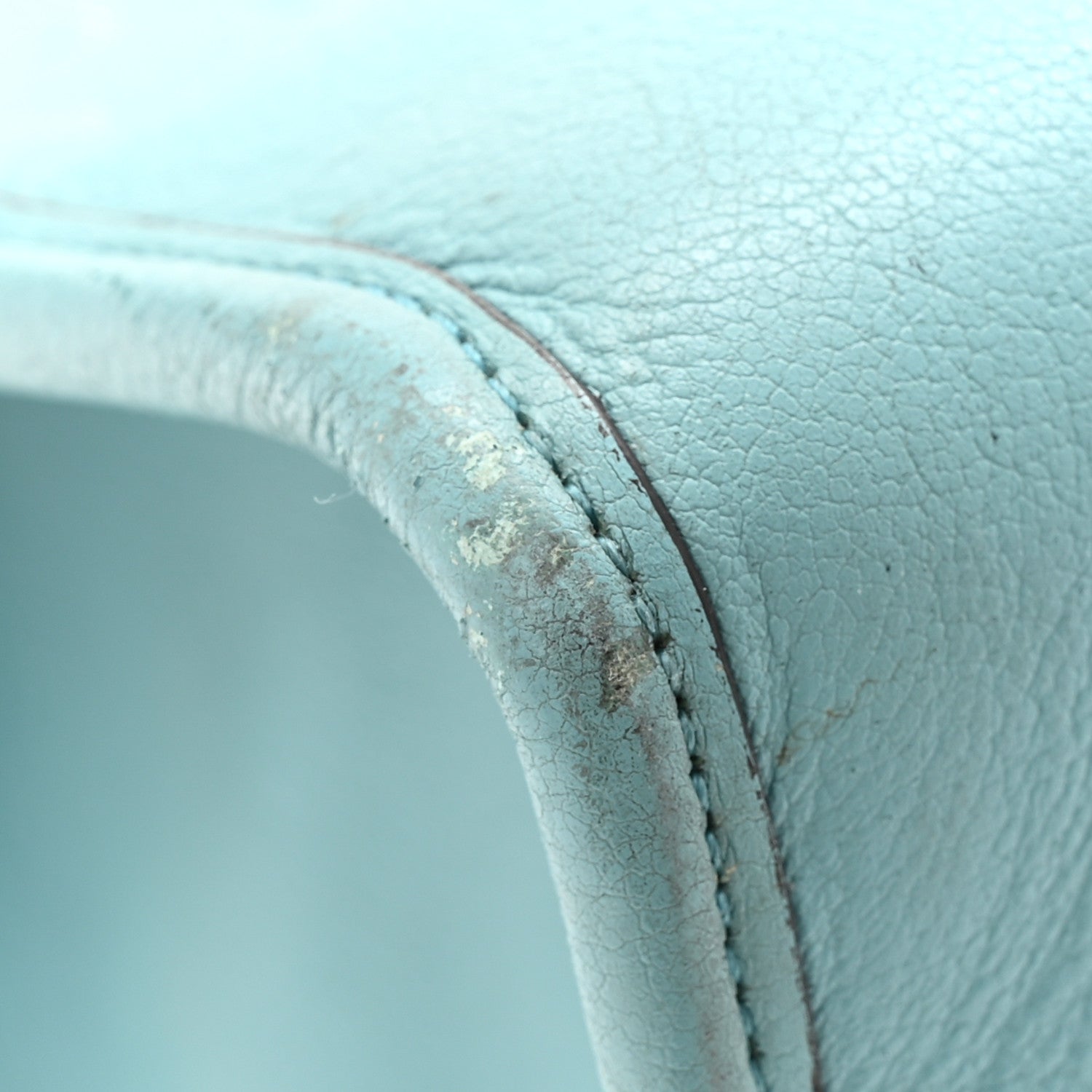 Wonka Grain Calfskin GG Monogram Star Embossed Medium GG Tote Dusty Azure