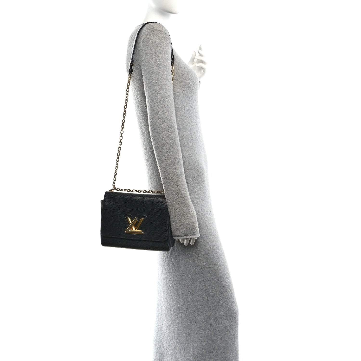 Epi Twist Shoulder Bag MM Black