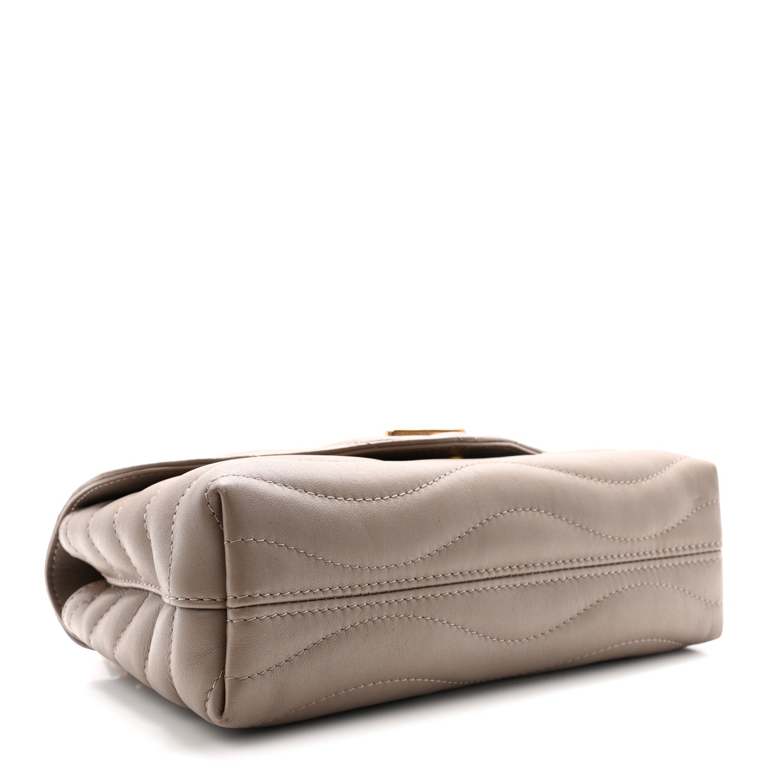 Calfskin LV New Wave Chain Bag Taupe