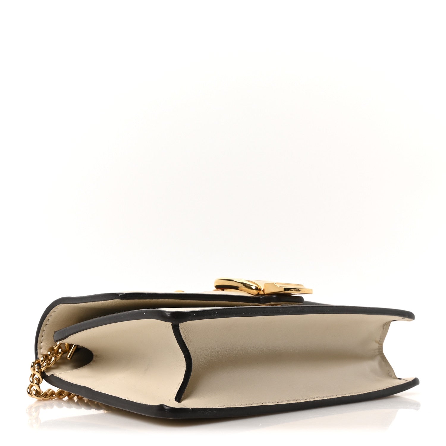 Calfskin Super Mini Sylvie Chain Shoulder Bag White