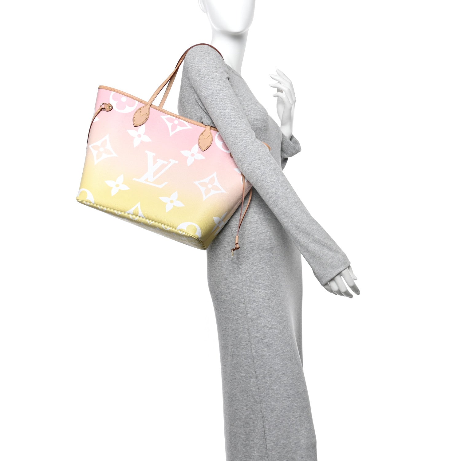 Monogram Giant By The Pool Neverfull MM Light Pink
