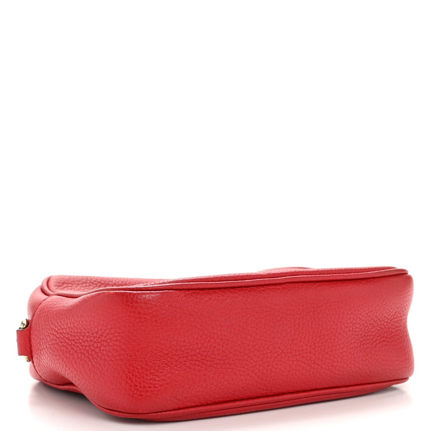 Pebbled Calfskin Small Soho Disco Bag Tabasco Red