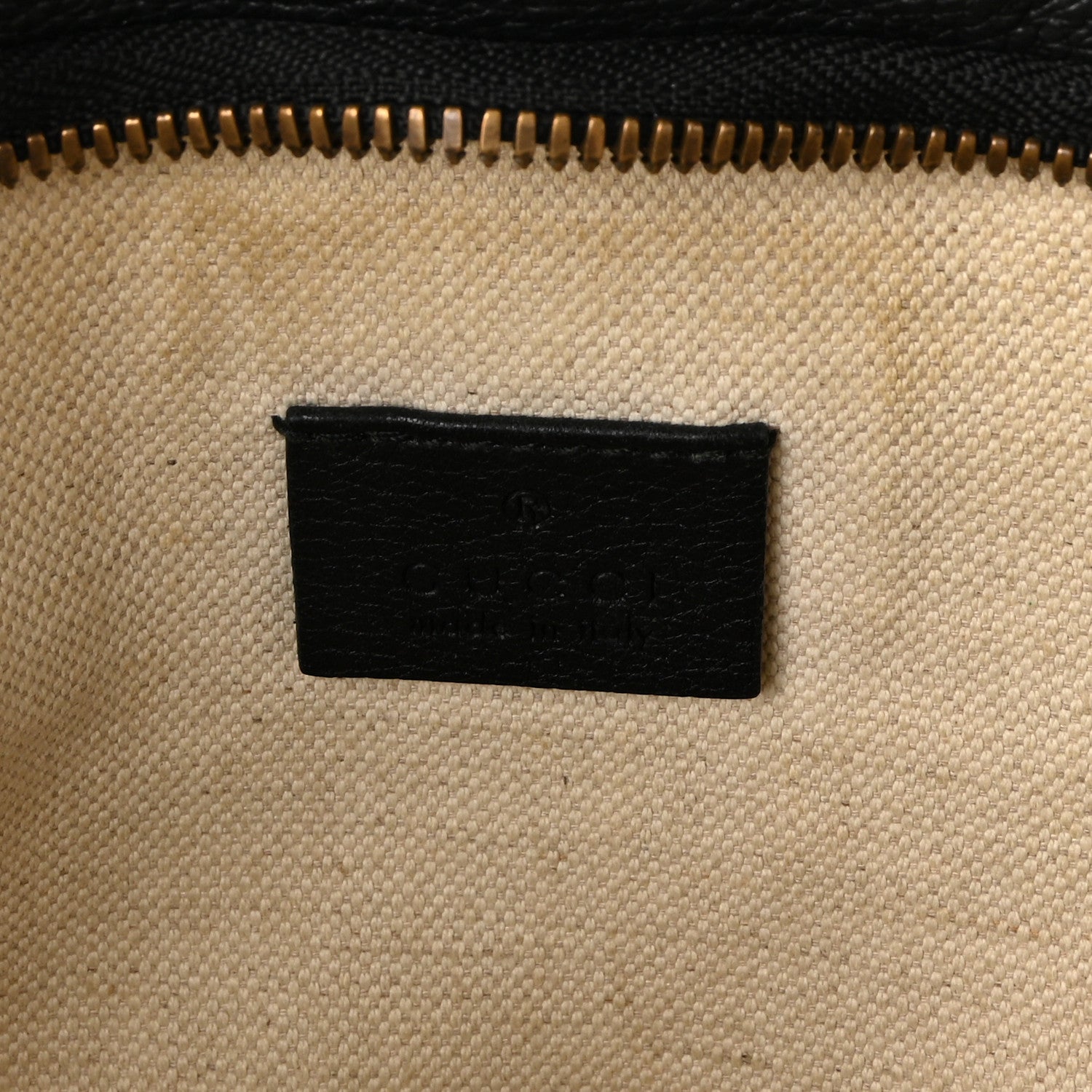 Grained Calfskin Logo Belt Bag Black