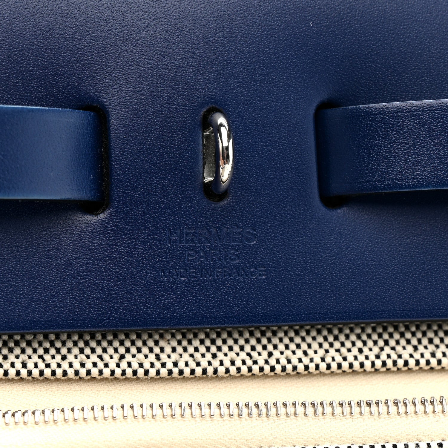Vache Hunter Toile H Brides de Gala Herbag Zip Retourne 31 PM Bleu De France Ecru Bleu Saphir