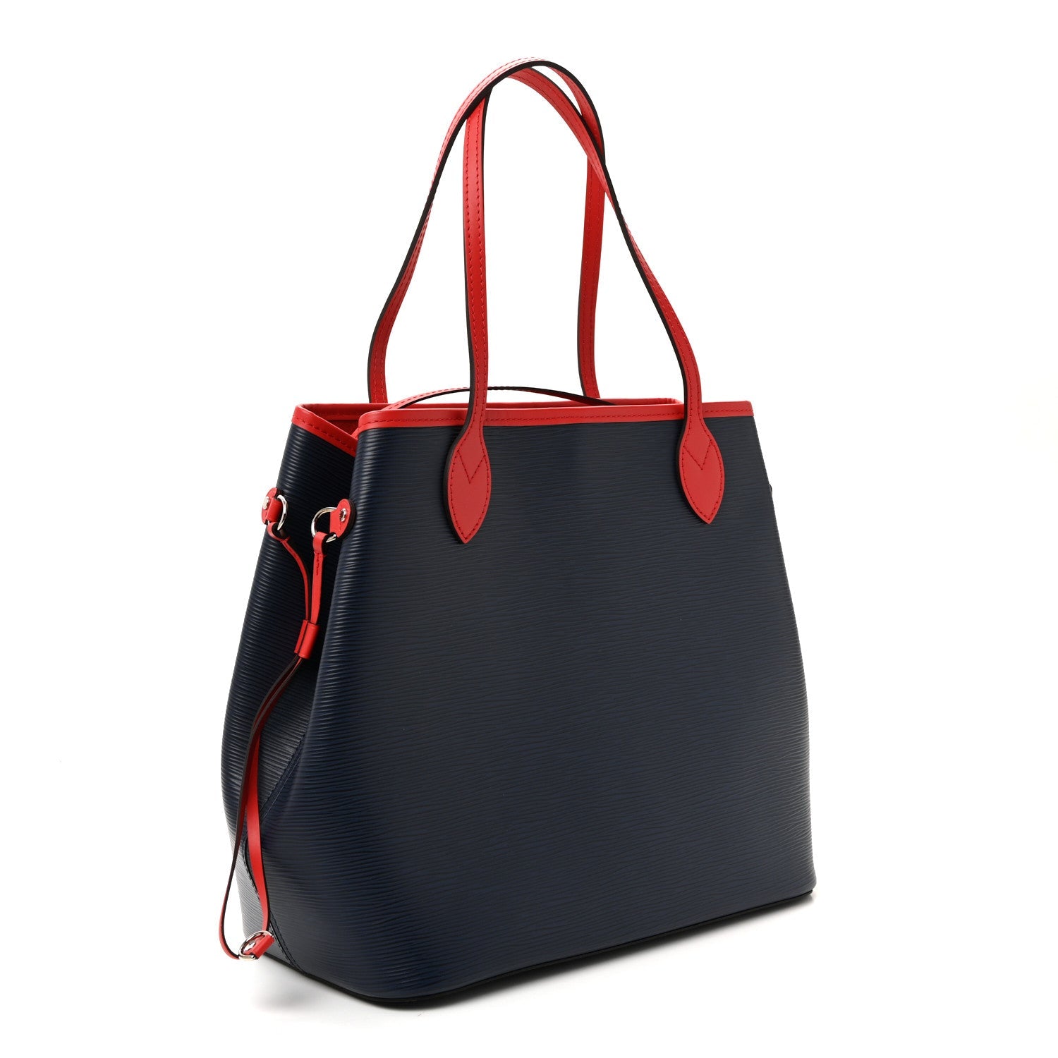 Epi Neverfull MM Indigo Coquelicot