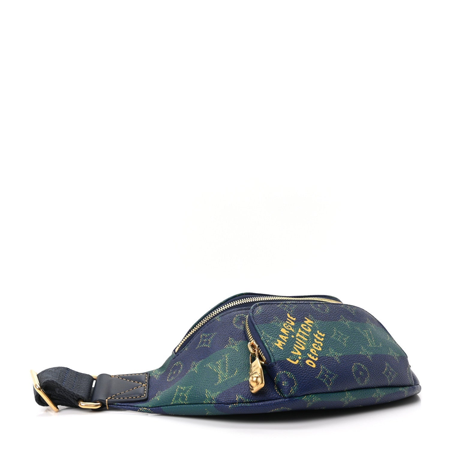 Monogram Heritage Rush Bumbag Blue Stripes